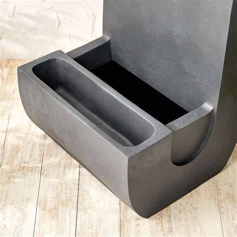 Buy Cascade Modern Polyresin Mini Falls Water Fountain - 38x34x70cm ...