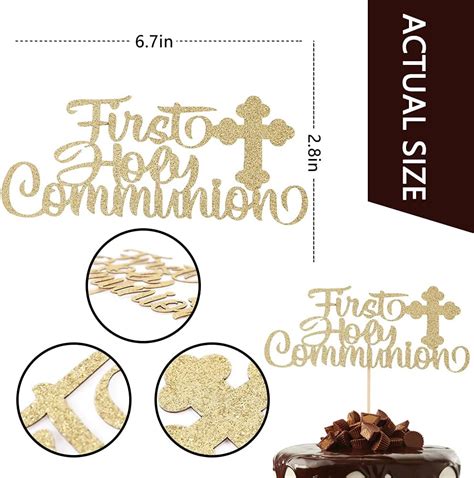 WAWOO Cake Topper for 1st Holy Communing - God Bless,First India | Ubuy