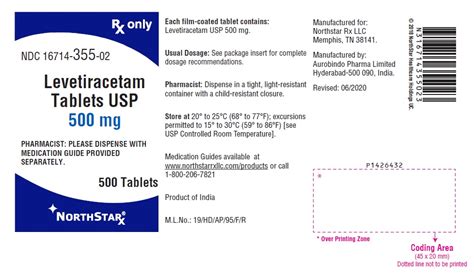 NDC 16714-0356-01 Levetiracetam 750 mg/1 Details | HelloPharmacist