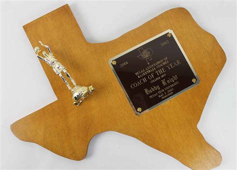 Lot Detail - Bobby Knight 2001-02 Texas Basketball Coach Of The Year Award