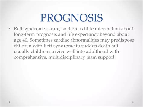 Rett syndrome Presentation | PPTX