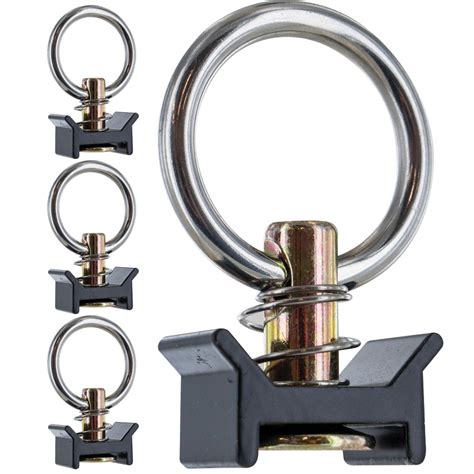 Buy US Cargo Control Black L Track Single Stud Fitting with Round Ring ...