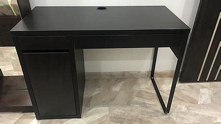 Ikea Micke Melamine Particle Board Finish Desk ( Black Brown) : Amazon ...