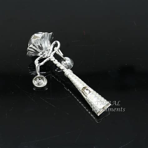 Solid sterling silver handmade design new born baby gifting bells toy ...
