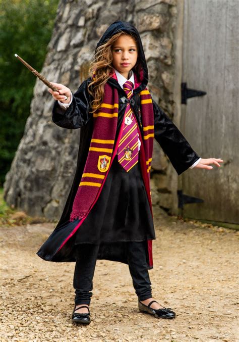 Harry Potter Kid's Deluxe Gryffindor Robe Costume | Harry Potter Costumes