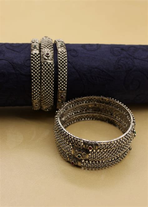 CLASSY OXIDISED BEADS BANGLES – Sonchafa