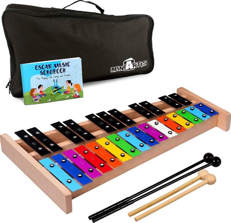 Amazon.com: MINIARTIS Glockenspiel Xylophone | Full Size Glockenspiel ...