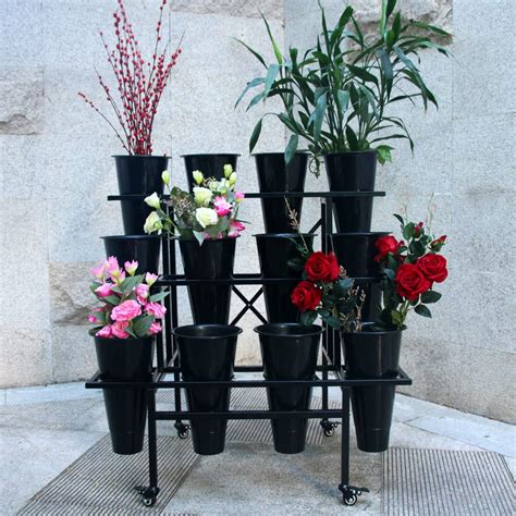 Buy Zhongma Moving Plant Stand with Wheels Heavy Duty Garden Cart ...