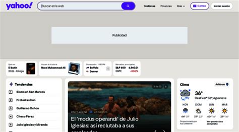 Yahoo! en Español | Mail, Clima, Buscar, Política, Noticias, Finanzas, Deportes y Videos