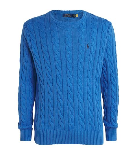 Polo Ralph Lauren Cotton Cable-Knit Sweater | Harrods US