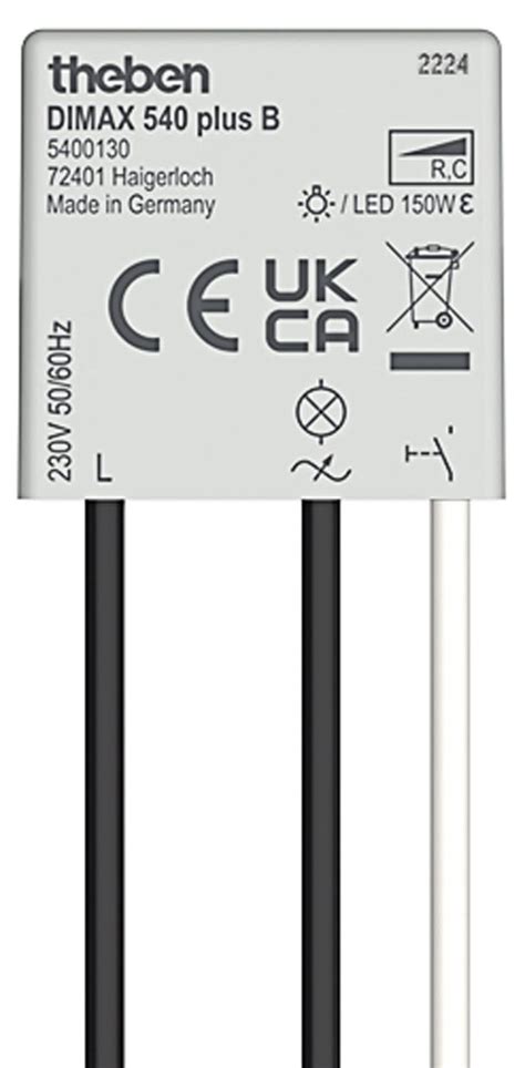 Buy Theben 5400130 DIMAX 540 plus B Flush-ed Dimmer, Flush-ed Dimmer, R ...