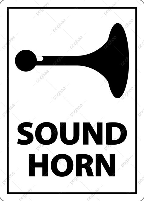 2 Way Sound Horn Sign On White Background, Loud, Red, Message PNG and ...