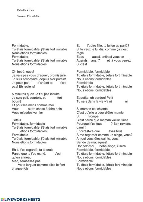 Rezultat imagine pentru Stromae Formidable Version Anglaise