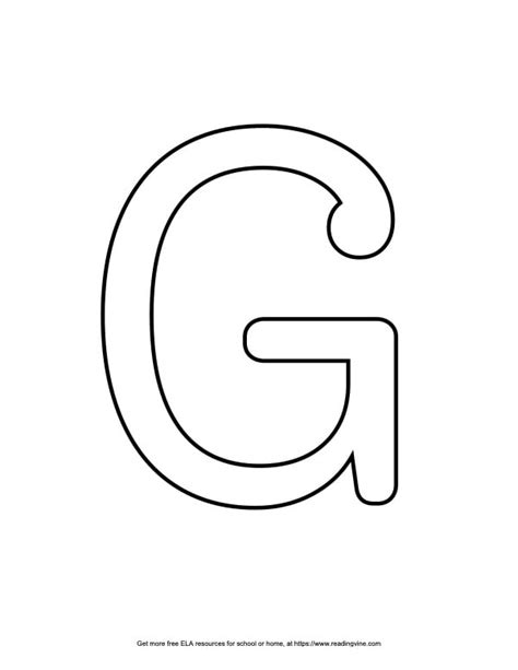 Bubble Letter G - 19 Free Printable Styles