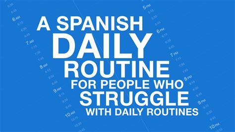 Image result for Spanish Daily Routine