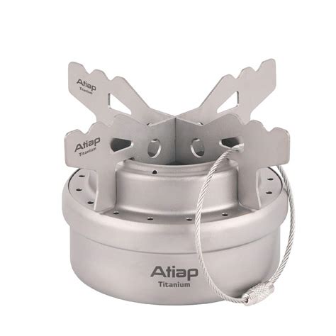 Buy ATiAP Titanium Alcohol Stove Mini Camping Stove + Rack Combo Set ...