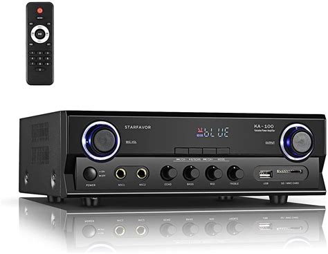 Buy Stereo Receiver Amplifier Home Theater Audio Power Speakers 220W 2 ...