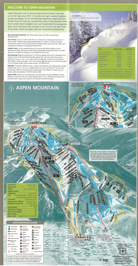 Aspen Colorado Ski Resorts Map