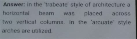 what is trabete principal of architecture different from arcurate ...