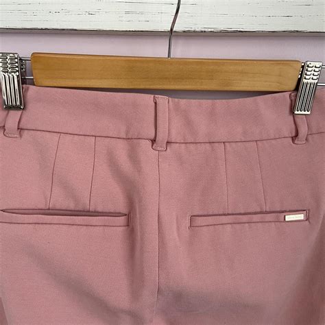Slim-fit pink dress pants. Perfect for making a... - Depop