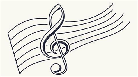 Image result for Treble Clef with Flowing Notes