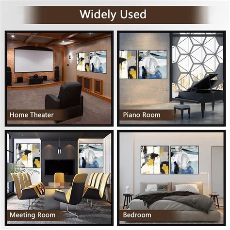 Buy BUBOS Art Acoustic Panels,Framed 24 x 24Inches Premium Acoustical ...