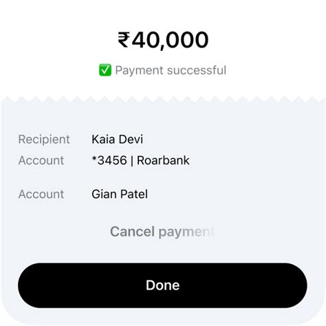Roarbank Payments - Send Money & Make Payments Easily