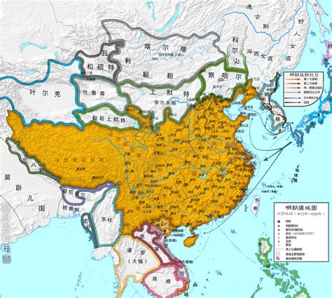 China History Maps - 1368-1644 Ming
