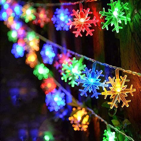 Image result for LED Snowflake Light String