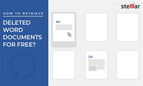 Deleted Word Documents Recovery With Stellar Windows Data Recovery