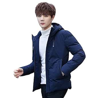 Buy YOONIKK Men's Hooded Bomber Jacket/winter wear (BLUE, S) at Amazon.in