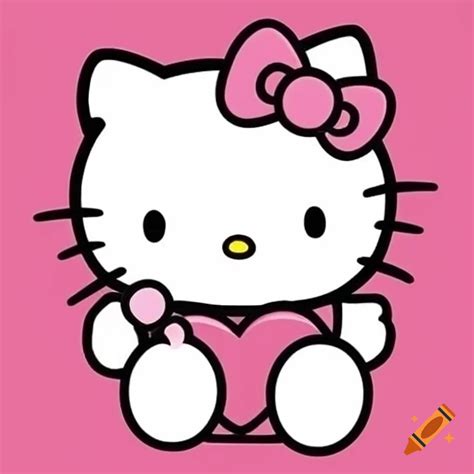 Hello kitty character design on Craiyon