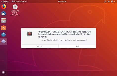 Additions VirtualBox 的图像结果