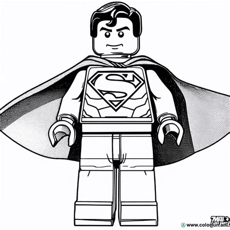 Superman Lego Coloring Pages