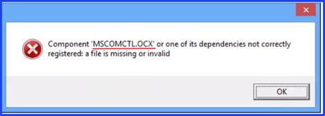 Image result for RuntimeError 339 Mscomctl.ocx