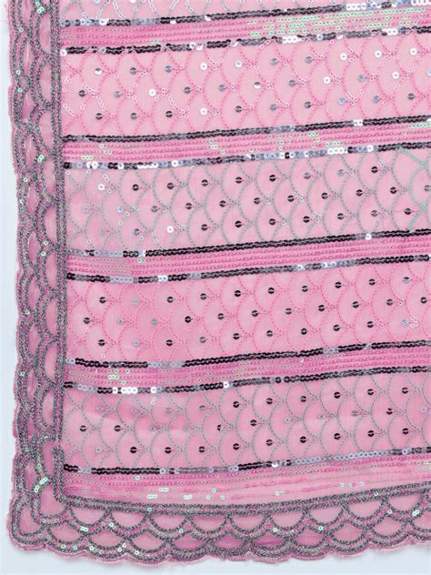Ombre Resham Embroidered saree with Allover Sequinned Stripes – Chhabra 555
