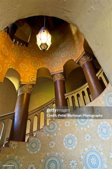 Spiral Staircase And Columns At The Superior Court Of Santa Barbara ...