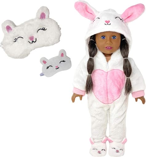 MY GENIUS DOLLS Clothes - Bunny Onesie Pajama with India | Ubuy