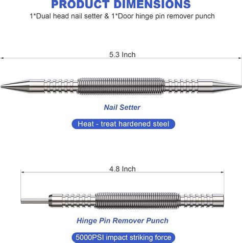 Spring Loaded Nail Set 的图像结果