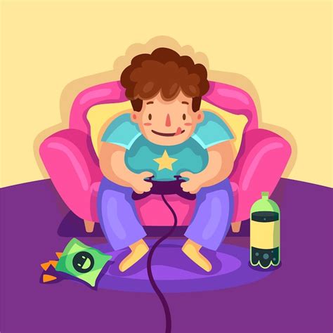 Kids play video games cartoon Images - Free Download on Freepik