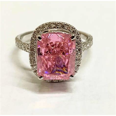 Pink Stone Lab Diamond Ring | Fiona Diamonds