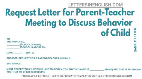 Letter for Parents Meeting 的图像结果