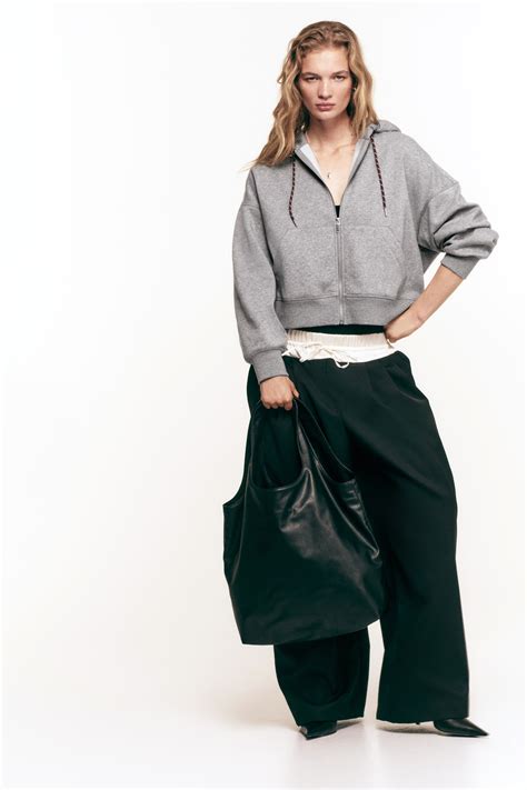 Women's Grey marl Zip-through hoodie | H&M IN