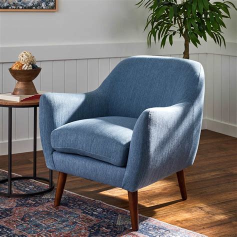 Honeybloom Braxton Blue Accent Chair | At Home