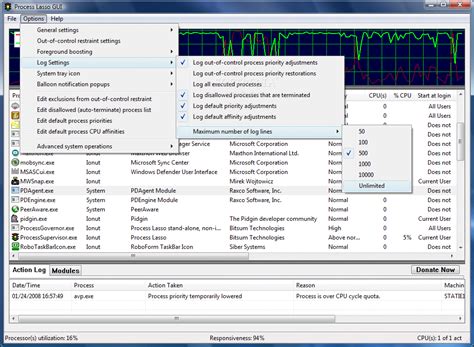 Image result for Process Lasso Taskbar