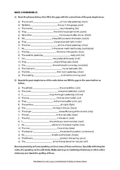Unit 3 - Homework 5 - Aborba - PROGRAMA INCLUIR | 2024 / 1 ...