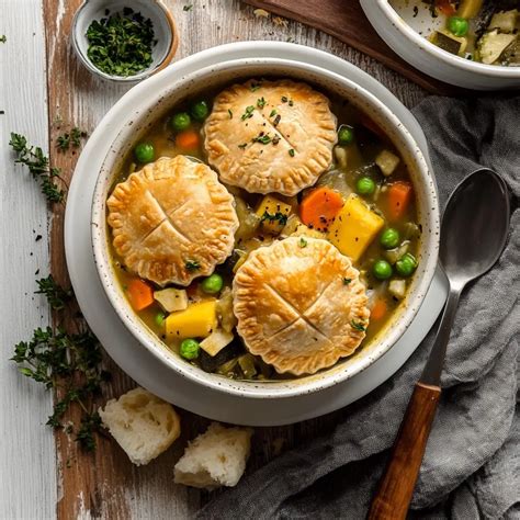 Slow Cooker Veggie Pot Pie Soup Recipe