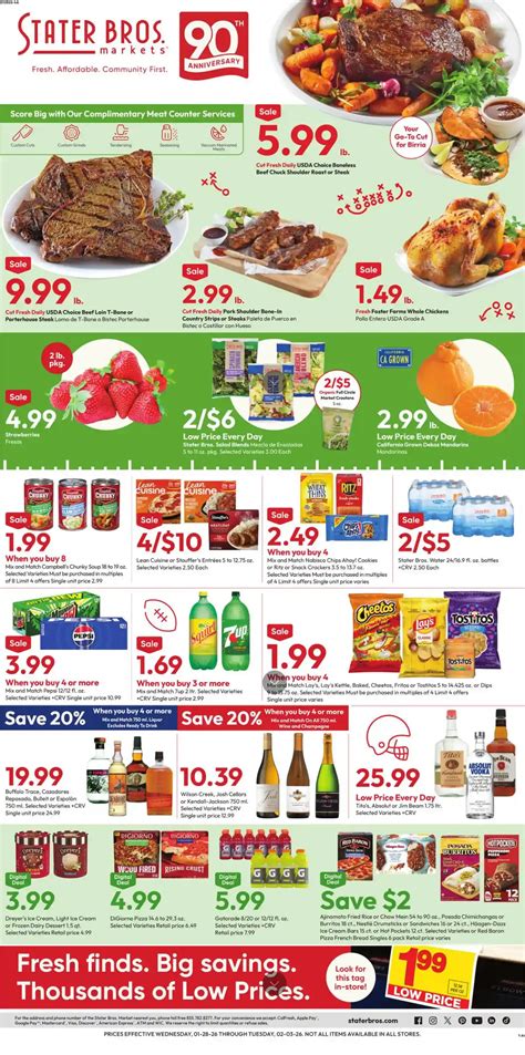 Stater Bros Sneak Peak Weekly Ad (2/4/25 - 2/10/26)