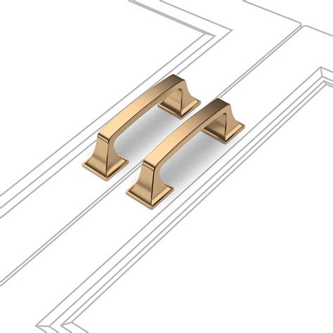 Buy KNOKLOCK 10 Pack 3 Inch(76mm) Kitchen Cabinet Handles Champagne ...