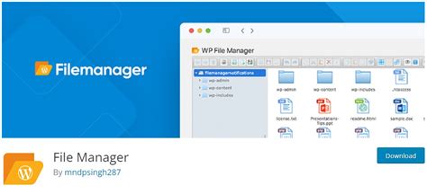 Image result for WordPress File Manager